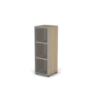 Шкаф узкий, RE122 З/С ХДФ 39,9x42x120 см Акация светлый/Акация светлый, Серия Еврова | Europe
