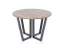 Круглый стол на U-образных опорах 1400x1400x750 RM188-14x14 Дуб Маувелла/Серый