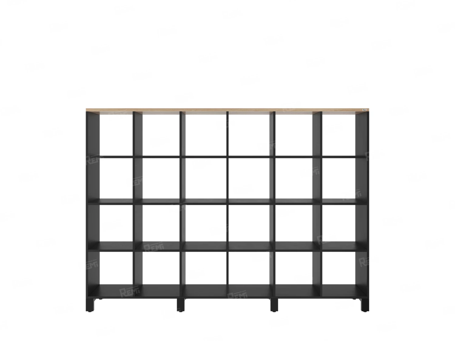 Стеллаж, 24 ячейки 2250х370х1620 RM141-225x37 Вяз Швейцарский светлый/Черный