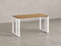 Стол прямой на О-образных опорах 2000x700x750 RM040-20x7 Юстус/Белый