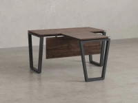 Стол с брифингом с парящей столешницей на U-образных опорах с экраном ЛДСП RM047-18x7 1800x2500x750 Дуб Апрельский шоколад/Серый