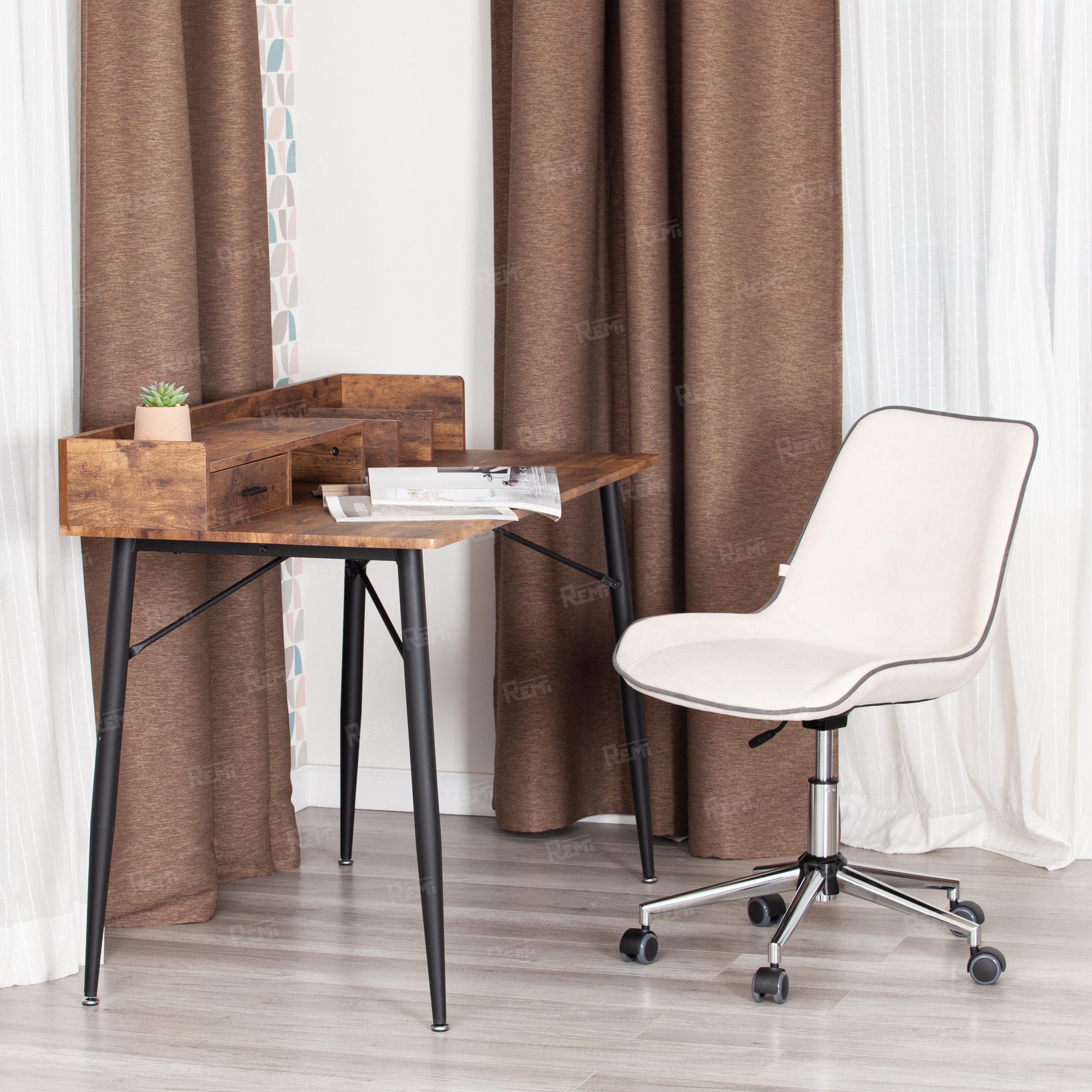 Кресло STYLE Молочный/Молочный, Флок (арт. 13568)