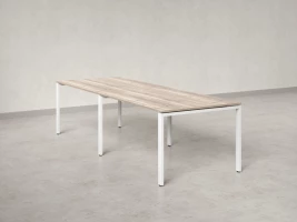 Cтол для переговоров, на П-образном каркасе 2500x1200x750 RM080-250x120 Дуб Маувелла/Белый