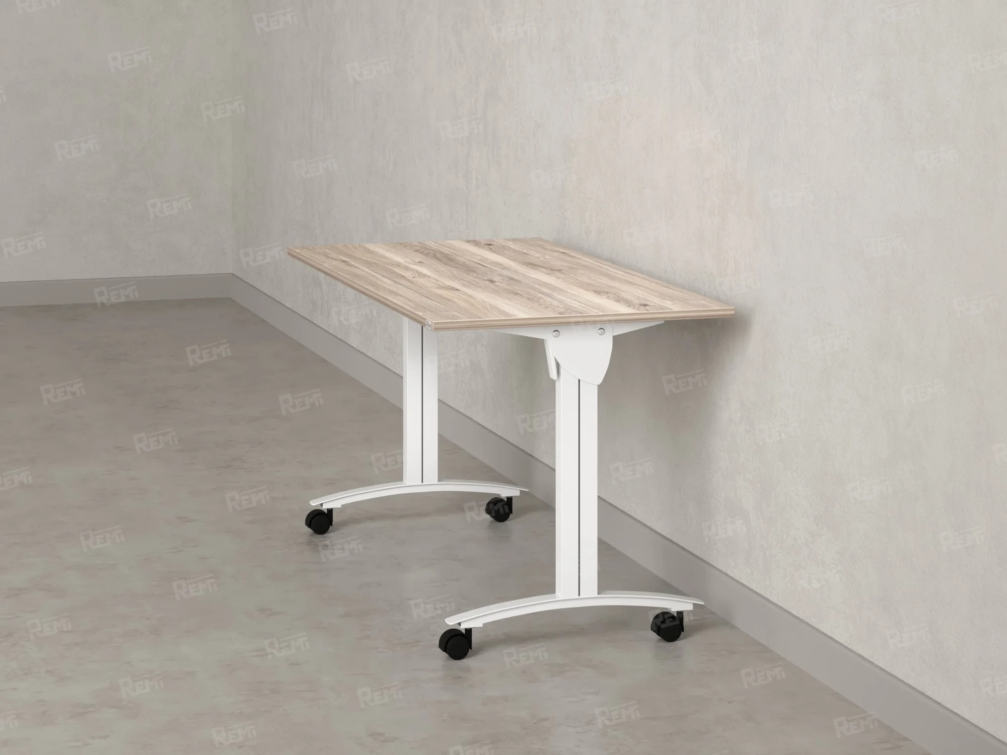 Стол складной, мобильный 1000x700x750 RM011-10x7 Дуб Маувелла/Белый