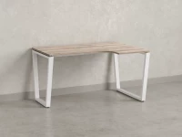 Стол угловой, U-опора, правый 1800x900/1200x750, RM050-18x9-12 Дуб Маувелла/Белый