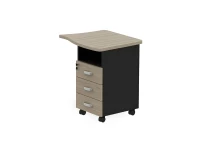 BRL RB090-77х67R Тумба приставная правая 770х670х740 Шорвуд/Черный