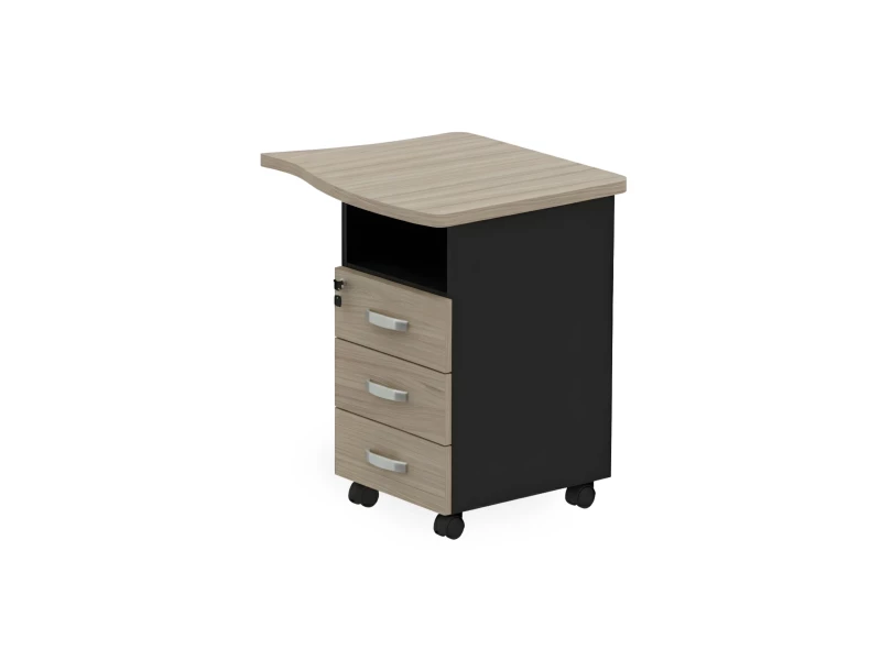 BRL RB090-77х67R Тумба приставная правая 770х670х740 Шорвуд/Черный