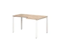 Стол угловой, П-опора, правый 1400x900/1200x750, RM052-14x9-12 Дуб Маувелла/Белый