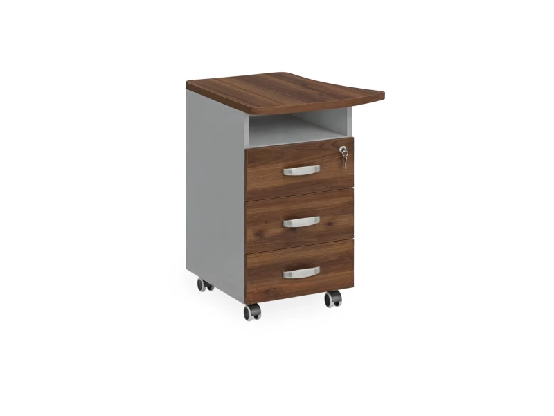 BRL RB085-53х60L Тумба приставная левая 530х600х740 Орех Вармия/Серый вулканический