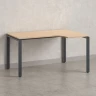 Стол угловой, П-опора, правый 1800x800/1000x750, RM052-18x8-10 Вяз Швейцарский светлый/Серый