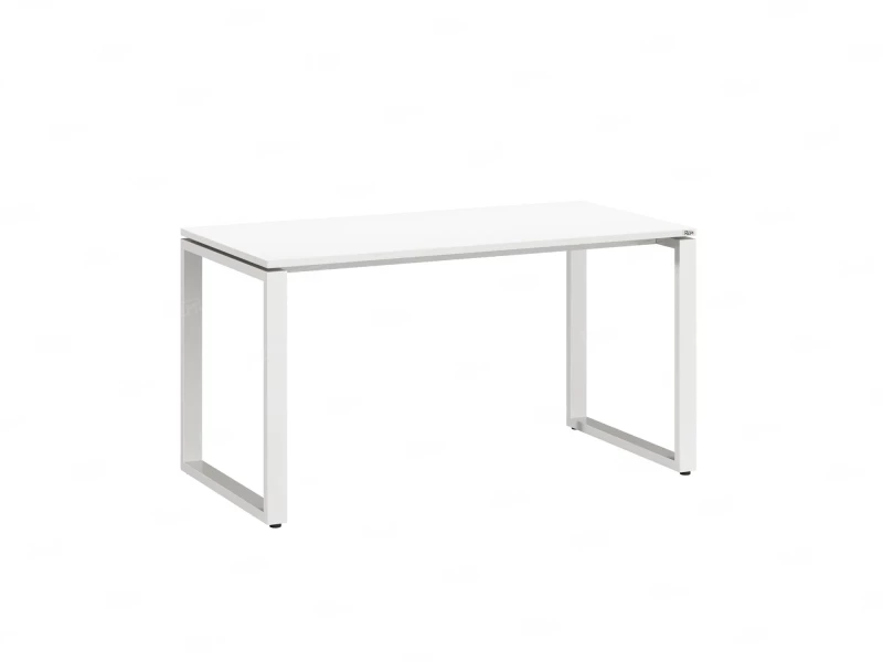 Стол прямой на O-образных опорах 2000x800x750 RM002-20x8 Белый/Белый