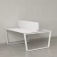 Бенч-система, 2 рабочих места, с одним тканевым экраном 1400x1600x750 RM172-1-14x16 Белый/Белый