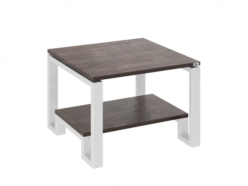 Журнальный стол с полкой 1100x700x550 RM181-11x7 Дуб Апрельский шоколад/Белый