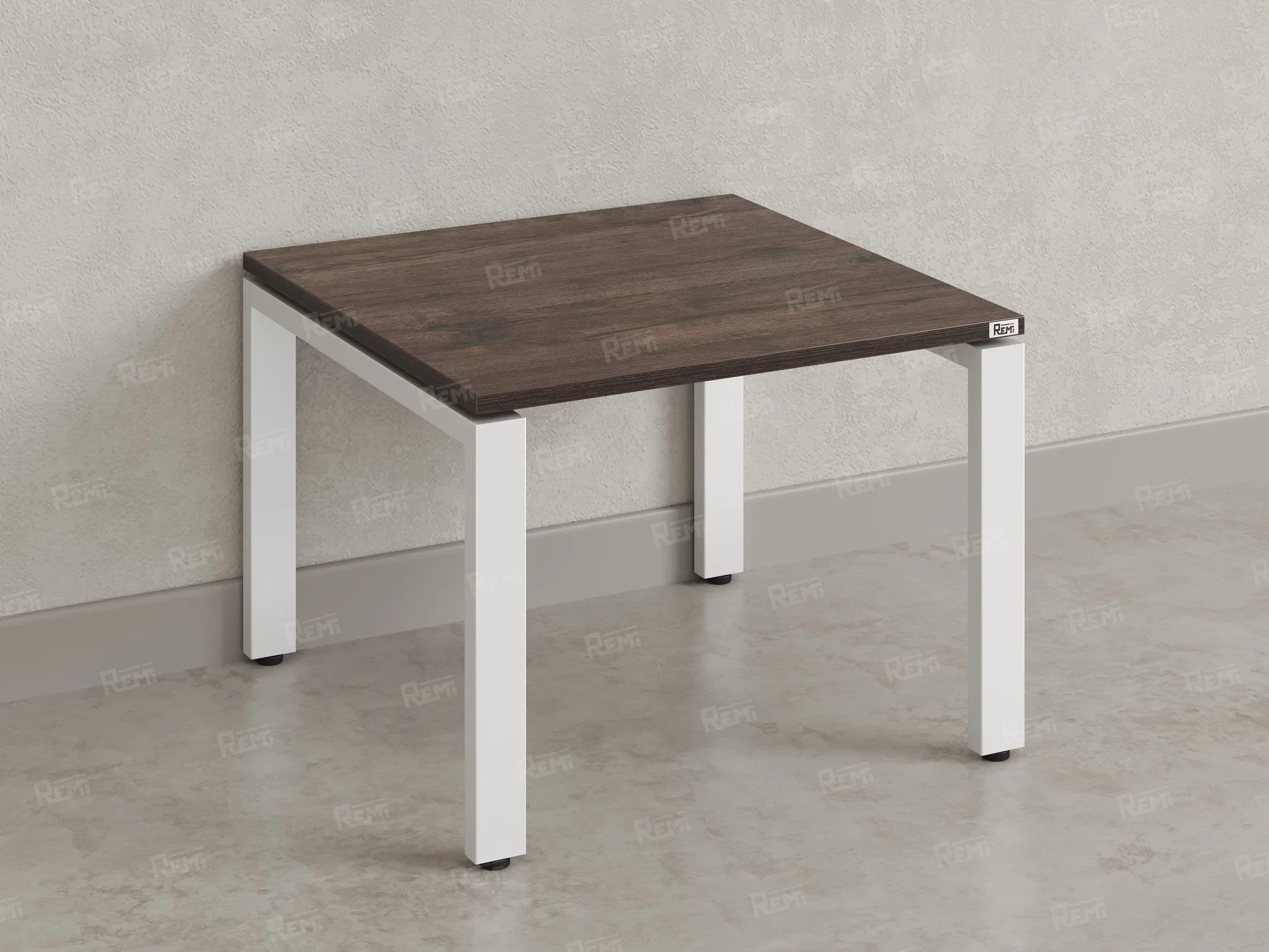 Журнальный стол с полкой 600x700x550 RM183-6x7 Дуб Апрельский шоколад/Белый