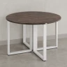Круглый стол на О-образных опорах 1300x1300x750 RM187-13x13 Дуб Апрельский шоколад/Белый