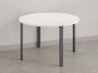 Круглый стол на П-образных опорах 1200x1200x750 RM186-12x12 Белый/Серый