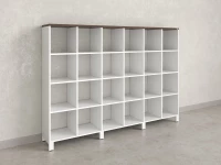 Стеллаж, 24 ячейки 2250х370х1620 RM141-225x37 Дуб Апрельский шоколад/Белый