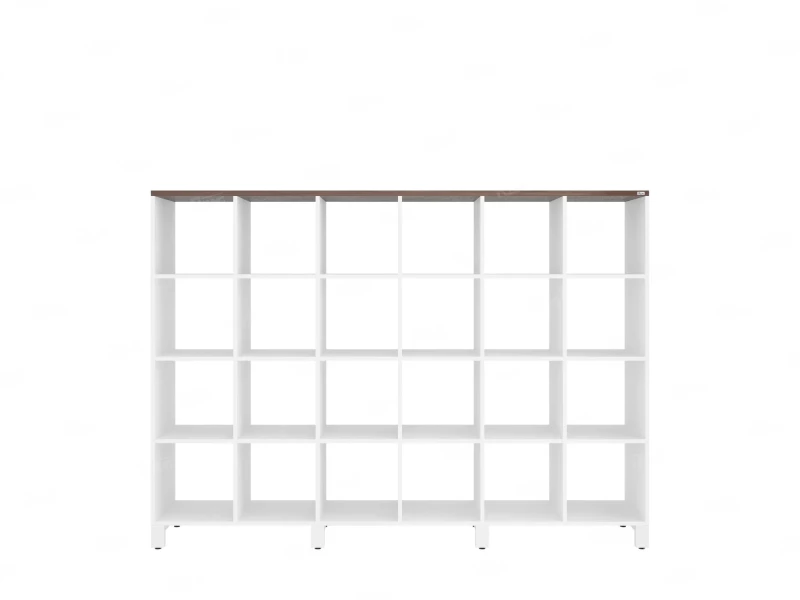 Стеллаж, 24 ячейки 2250х370х1620 RM141-225x37 Дуб Апрельский шоколад/Белый