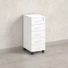 Тумба мобильная, 5 ящиков 400x500x960 RM122-40x50 Белый/Белый
