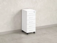 Тумба мобильная, 5 ящиков 400x500x960 RM122-40x50 Белый/Белый