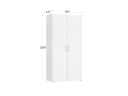 Шкаф распашной, регулируемые опоры, 5 уровней 900x420x1800 RM153-90x41 Белый/Белый