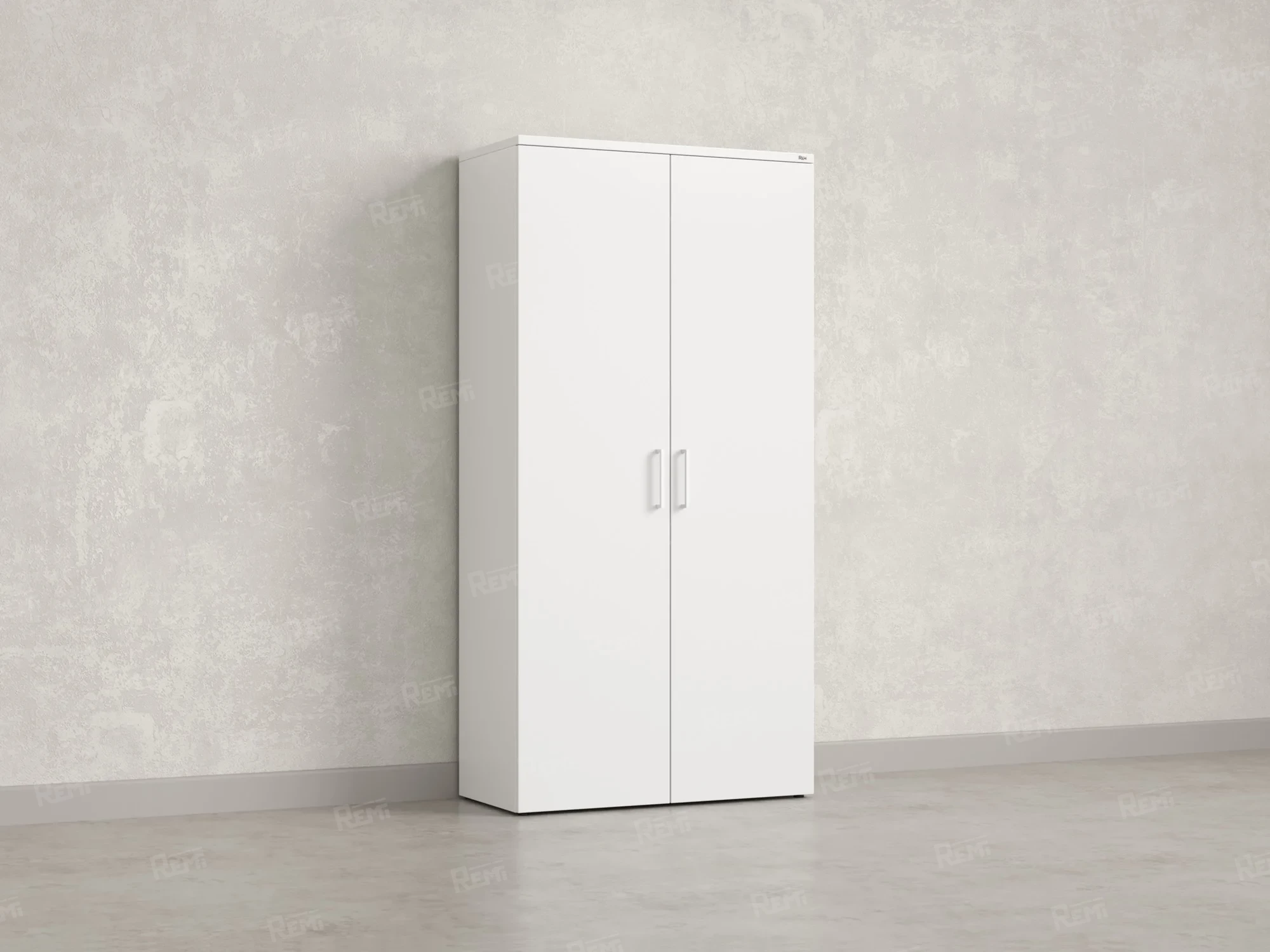 Шкаф распашной, регулируемые опоры, 5 уровней 900x420x1800 RM153-90x41 Белый/Белый