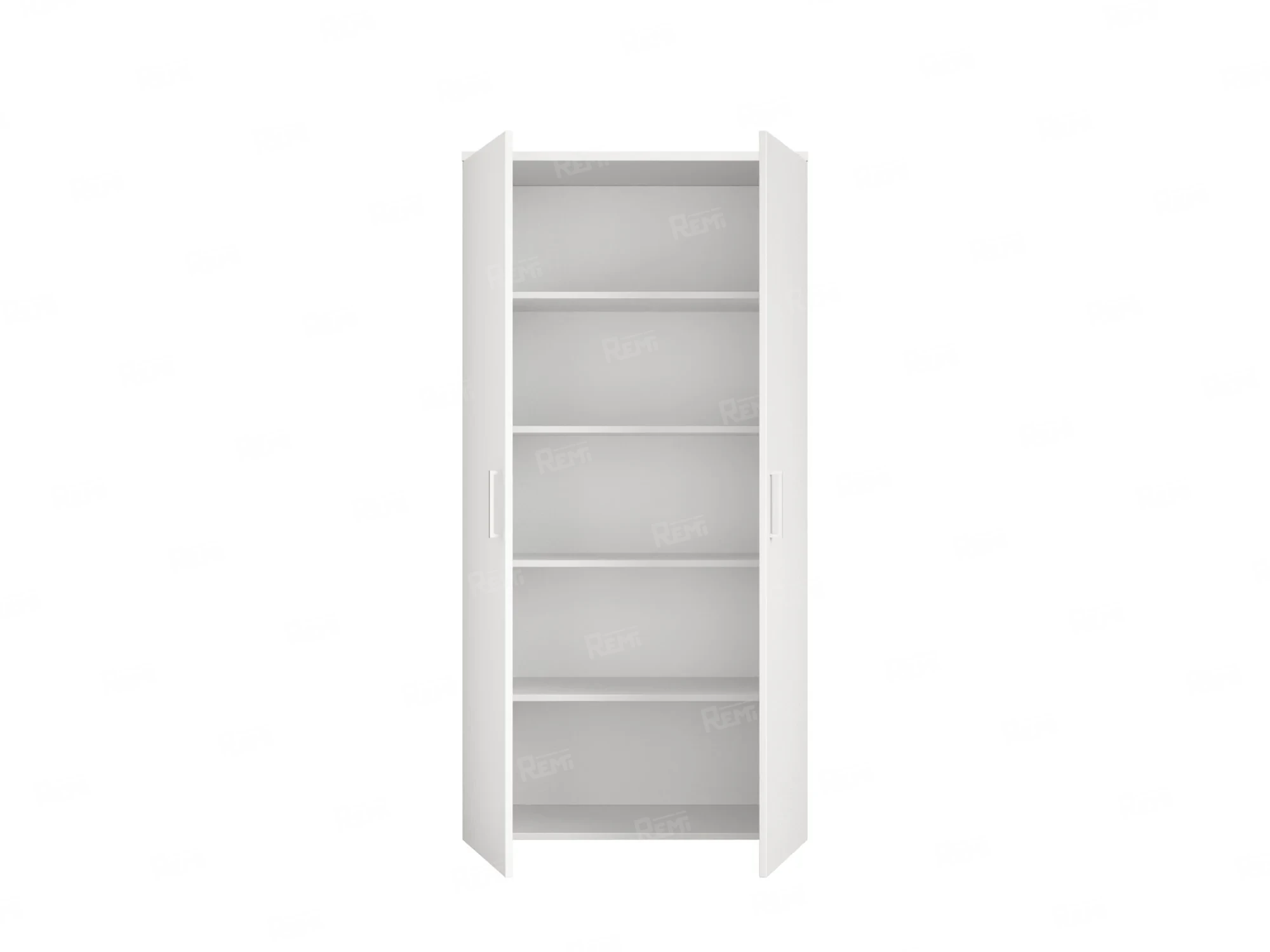Шкаф распашной, регулируемые опоры, 5 уровней 900x420x1800 RM153-90x41 Белый/Белый