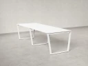 Cтол для переговоров, на V-обазном каркасе 2500x1600x750 RM082-250x160 Белый/Белый