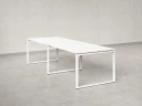 Cтол для переговоров, на О-обазном каркасе 2000x1600x750 RM081-200x160 Белый/Белый