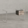 Тумба подвесная, два ящика 400x452x300 RM201-16х8 Дуб Маувелла/Серый
