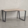 Стол угловой, U-опора, правый 1800x900/1200x750, RM050-18x9-12 Дуб Маувелла/Серый