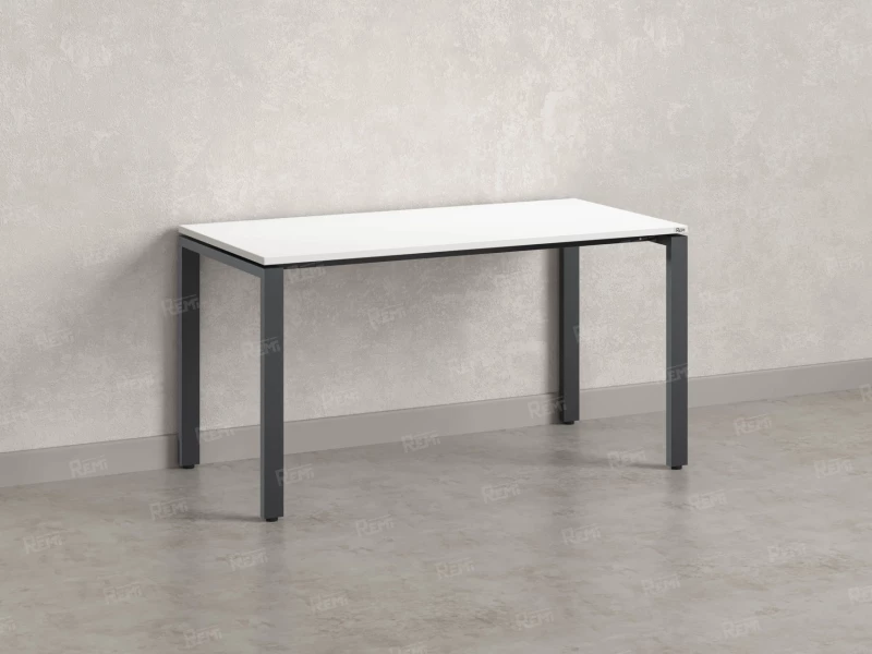 Стол прямой на П-образных опорах 1800x700x750 RM001-18x7 Белый/Серый