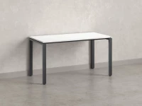 Стол прямой на П-образных опорах 1800x700x750 RM001-18x7 Белый/Серый