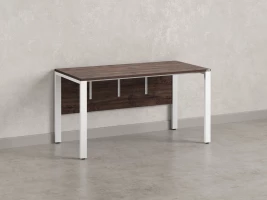 Стол прямой на П-образных опорах, экран ЛДСП 1200x800x750 RM005-12x8 Дуб Апрельский шоколад/Белый