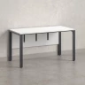 Стол прямой на П-образных опорах, экран ЛДСП 1800x600x750 RM005-18x6 Белый/Серый
