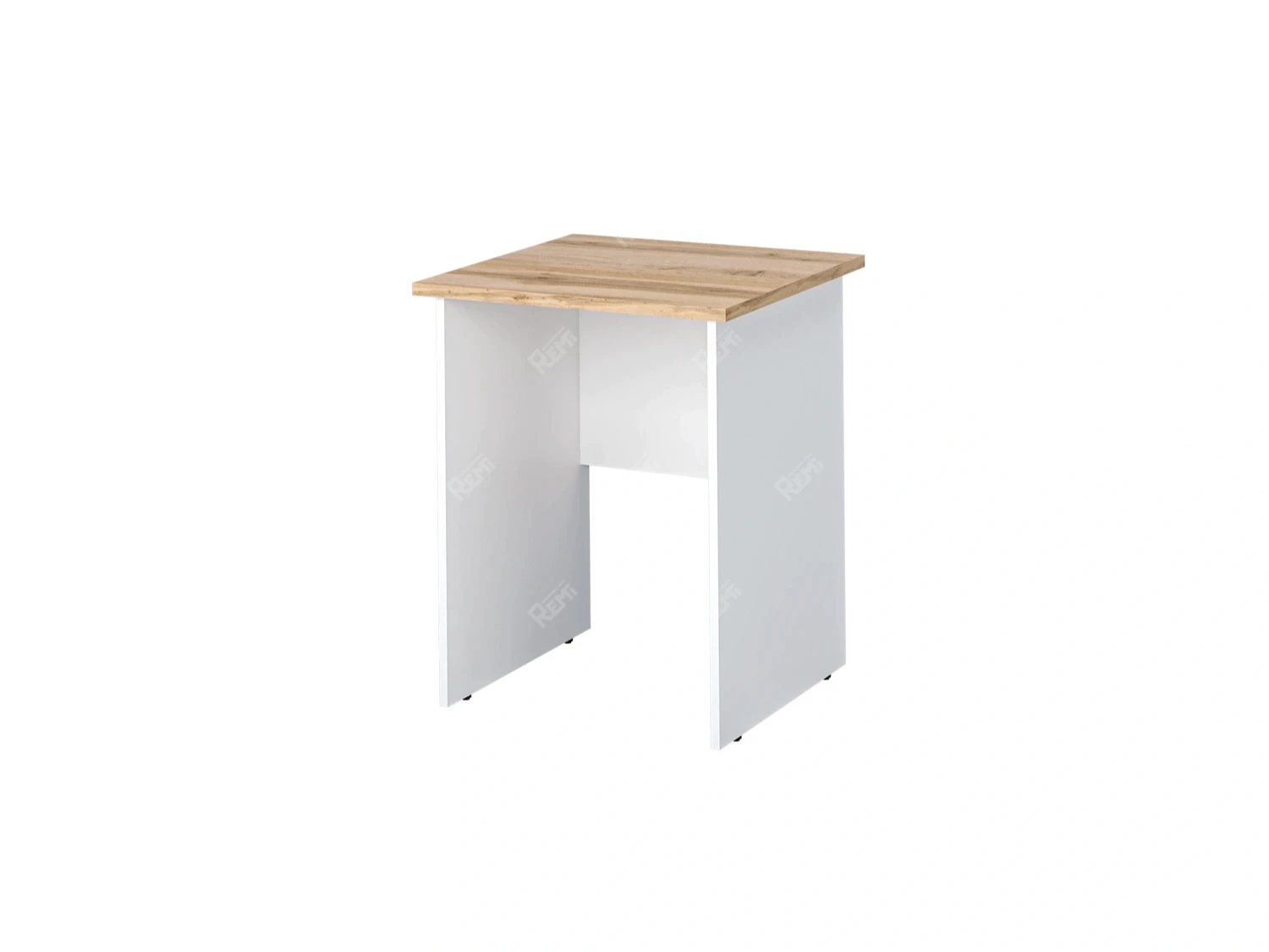 Стол квадратный 600x600x750 RTD015 Вотан/Белый. Серия Тандем / Tandem. Серия Тандем / Tandem