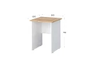 Стол квадратный 600x600x750 RTD015 Вотан/Белый. Серия Тандем / Tandem. Серия Тандем / Tandem