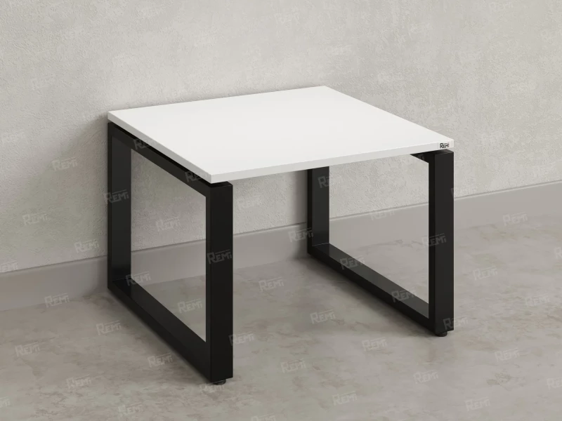 Журнальный стол с полкой 1200x600x550 RM182-12x6 Белый/Черный