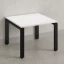 Журнальный стол с полкой 900x700x550 RM183-9x7 Белый/Черный