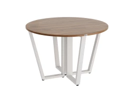 Круглый стол на U-образных опорах 1400x1400x750 RM188-14x14 Дуб Юстус/Белый
