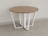 Круглый стол на U-образных опорах 1400x1400x750 RM188-14x14 Дуб Юстус/Белый