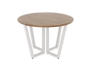 Круглый стол на U-образных опорах 1400x1400x750 RM188-14x14 Дуб Юстус/Белый