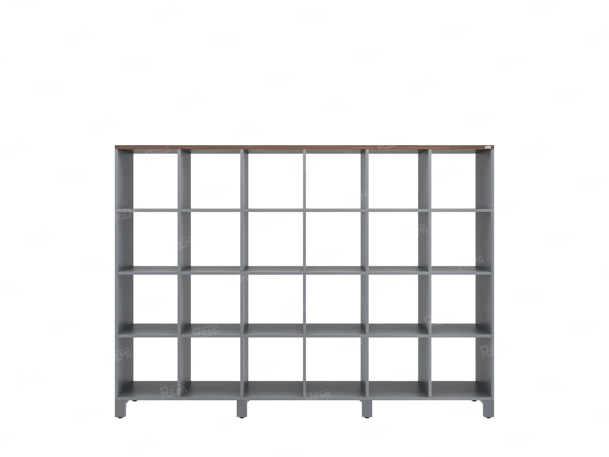 Стеллаж, 24 ячейки 2250х370х1620 RM141-225x37 Дуб Апрельский шоколад/Серый