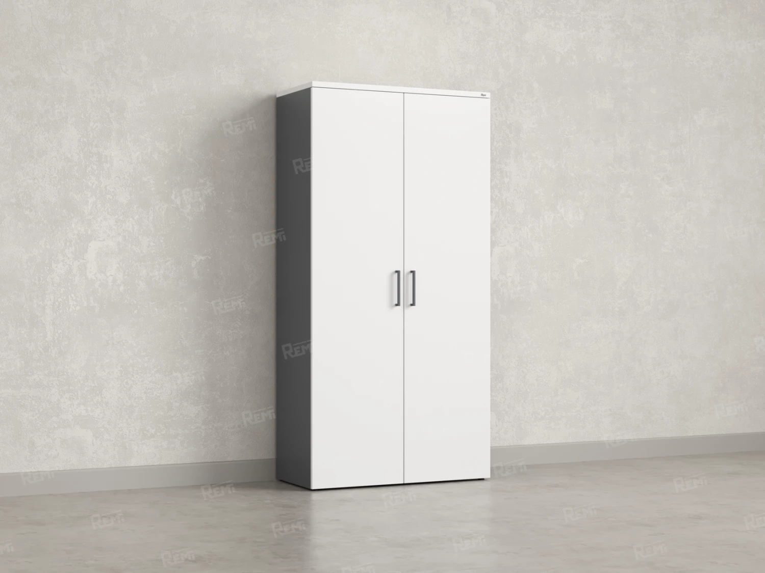 Шкаф распашной, регулируемые опоры, 5 уровней 900x420x1800 RM153-90x41 Белый/Серый