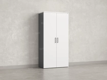 Шкаф распашной, регулируемые опоры, 5 уровней 900x420x1800 RM153-90x41 Белый/Серый