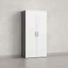 Шкаф распашной, регулируемые опоры, 5 уровней 900x420x1800 RM153-90x41 Белый/Серый