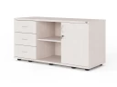 Тумба RLG023 4 ящика 120x45x60 Дуб Молочный, Серия ЛАЙТ | LIGHT