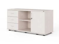 Тумба RLG023 4 ящика 120x45x60 Дуб Молочный, Серия ЛАЙТ | LIGHT