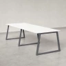 Cтол для переговоров, на A-обазном каркасе 2200x1200x750 RM083-220x120 Белый/Серый