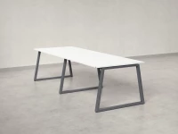 Cтол для переговоров, на A-обазном каркасе 2200x1200x750 RM083-220x120 Белый/Серый